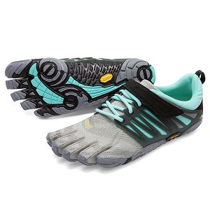 Vibram V-Train Grey/Black/Aqua Womens Training Shoes | India-357964